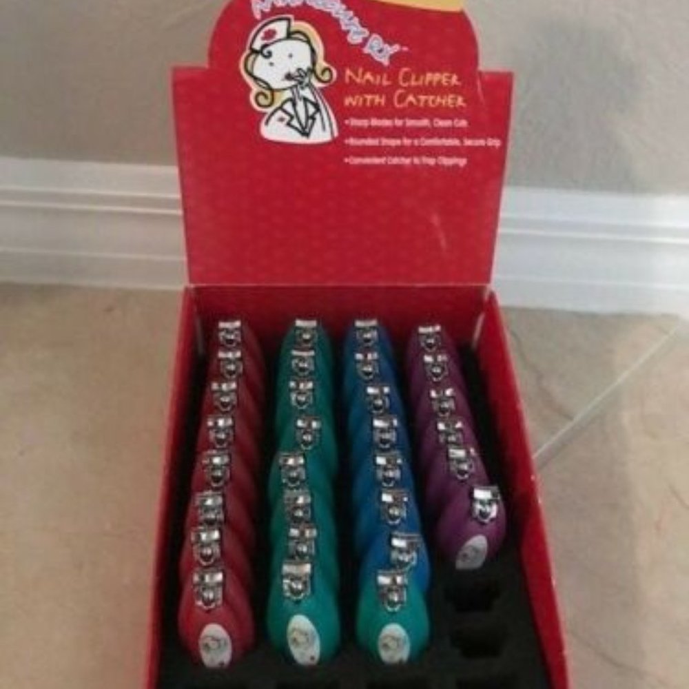 3/$5  Manicure RX Nail Clipper w/Catcher-Blue